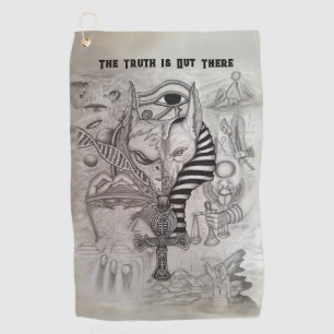 Ancient Aliens , Anubis Golf Towel