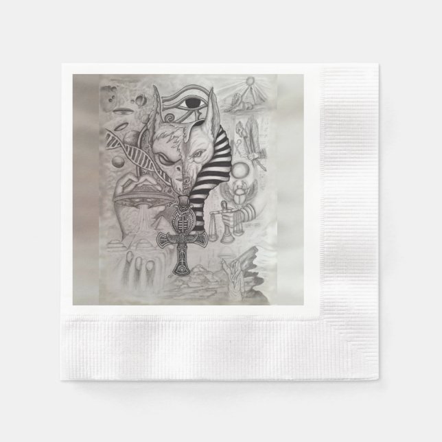 Ancient Aliens , Anubis Napkins (Front)