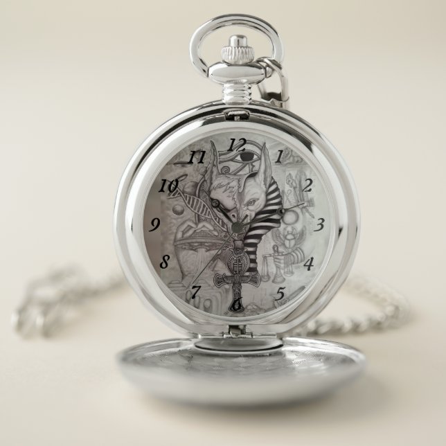 Ancient Aliens , Anubis Pocket Watch (Inside)