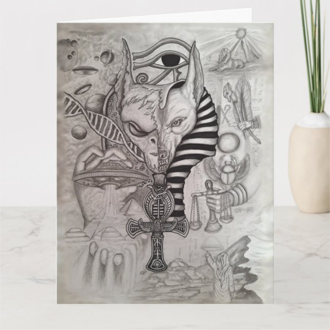 Ancient Aliens , Anubis Thank You Card (Front)