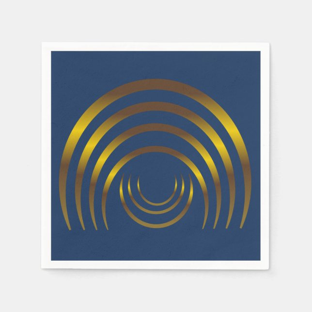 Ancient Aliens Crop Circle Gold  Napkins (Front)
