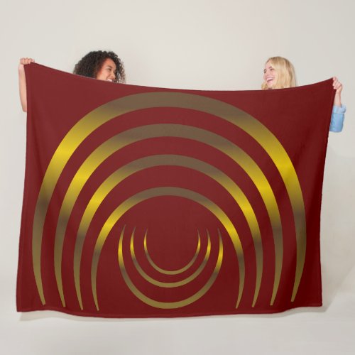 Ancient Aliens Gold Crop Circle Fleece Blanket