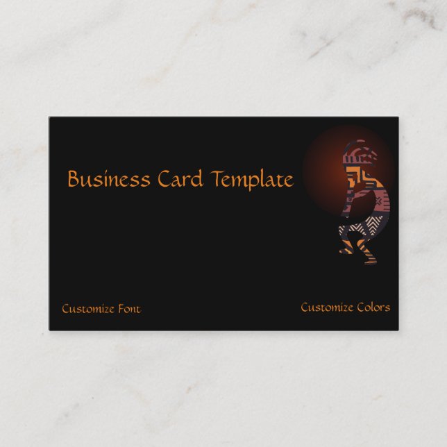 Ancient Aliens Kokopelli Logo Business Card (Front)