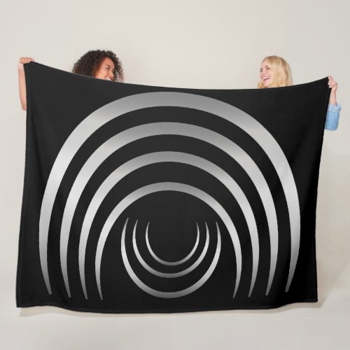 Ancient Aliens Silver Crop Circle Fleece Blanket