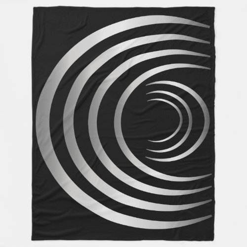 Ancient Aliens Silver Crop Circle Fleece Blanket