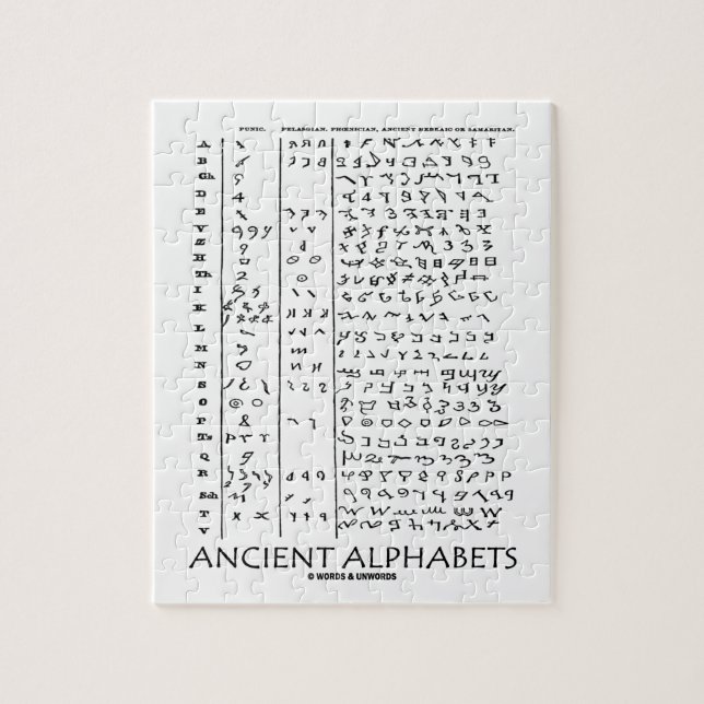 Ancient Alphabets Jigsaw Puzzle (Vertical)