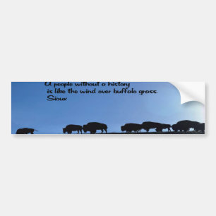 Ancient American Indian proverb Bumper Sticker