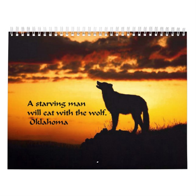 Ancient American Indian proverb Calendar (Cover)