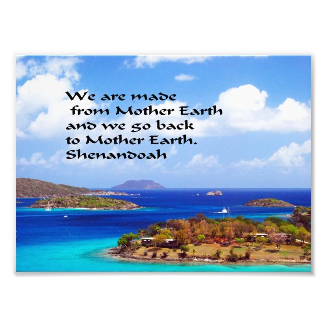 Ancient American Indian proverb Photo Print (Front)