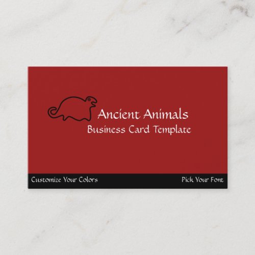 Ancient Animals _ Logo Seal Business Card