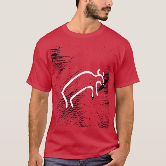 Ancient Animals - Prehistoric Bull T-Shirt (Front)