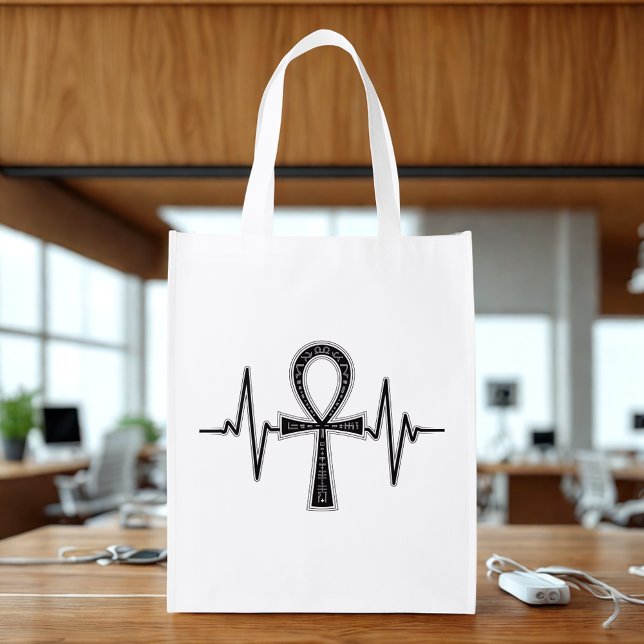 Ancient Ankh Mystique Tote Bag White (Ancient Ankh Mystique Tote Bag
)
