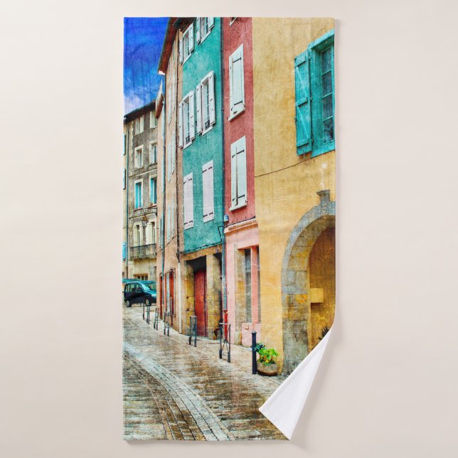 Ancient architecture art bath towel (Bath Towel)