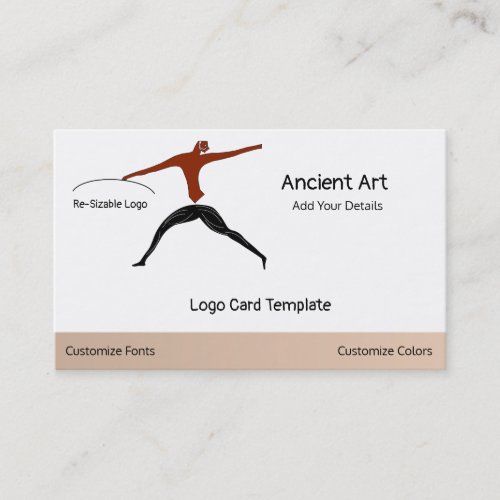 Ancient Art Warrior Logo Business Card