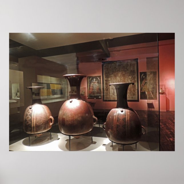 Ancient Artifacts in a Peruvian Museum Poster (Front)