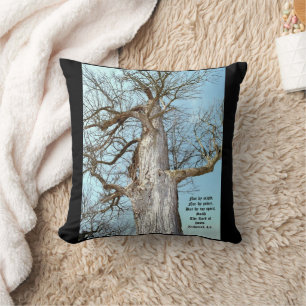 Ancient Ash Zechariah 4:6  Throw Pillow
