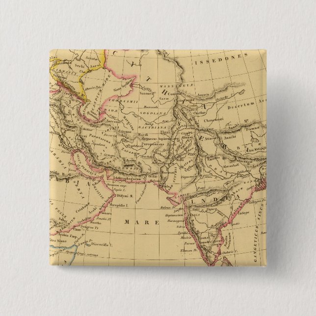 Ancient Asia Pinback Button (Front)