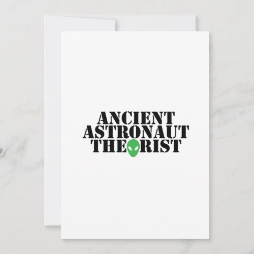 Ancient Astronaut Theorist Alien Funny Birthday Card