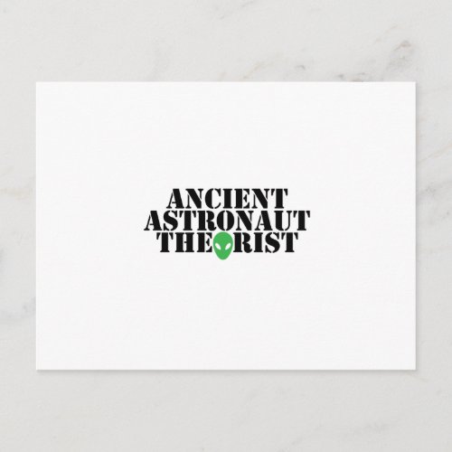 Ancient Astronaut Theorist Alien Funny Birthday Postcard