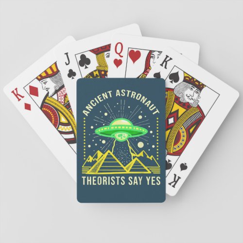 Ancient Astronaut Theorists Say Yes Alien Theory Poker Cards