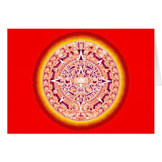 Ancient Aztec Calendar (Front Horizontal)