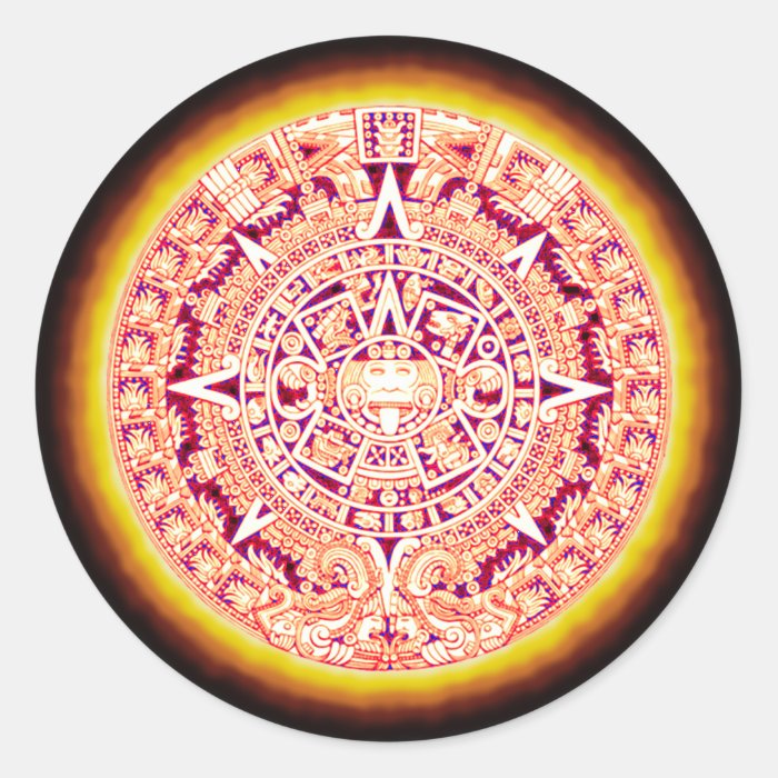 Ancient Aztec Calendar Stickers