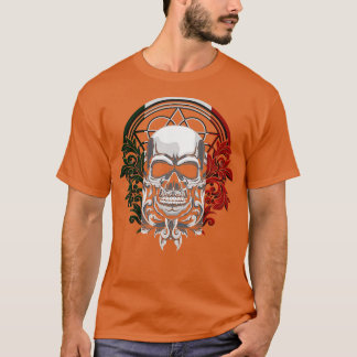 Ancient Aztec King Mexican Skull T-Shirt