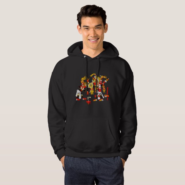 Ancient Aztec Warrior Hoodie (Front Full)
