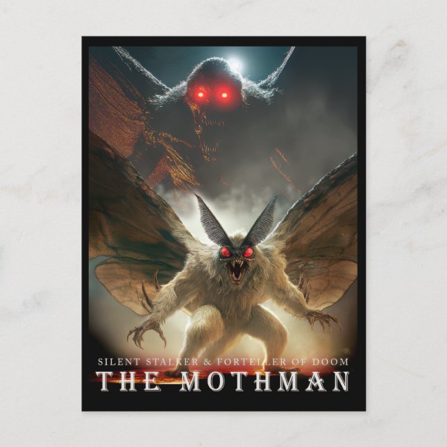 Ancient Beast & Creatures: The Mothman Postcard (Front)