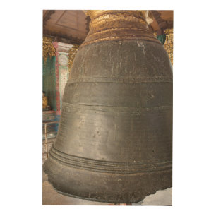 Ancient Bell At Temple Wood Wall Art