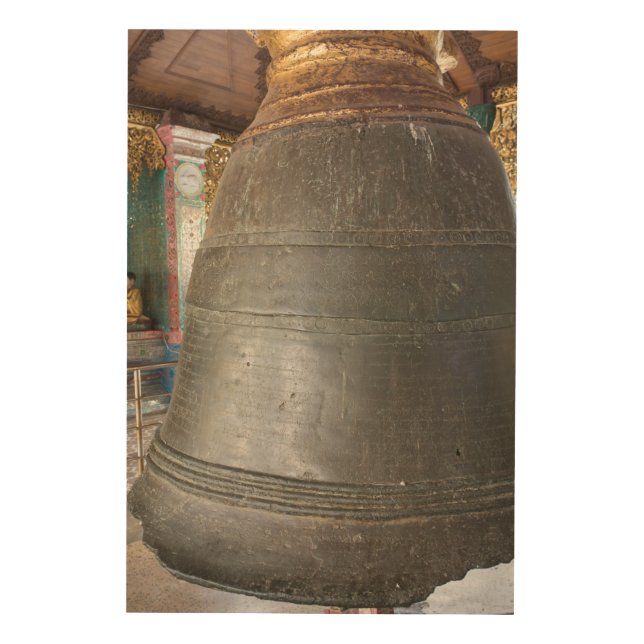 Ancient Bell At Temple Wood Wall Art (Front)