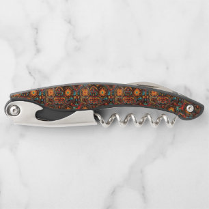 Ancient Black "Timeless Ancestral Imprint" Corkscr Waiter's Corkscrew
