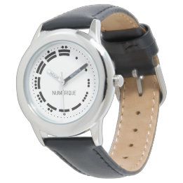 Ancient Black White Mayan Numerals Vector Art Watch