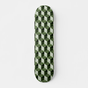 Ancient Block Pattern 03 - Retro Skateboard Deck