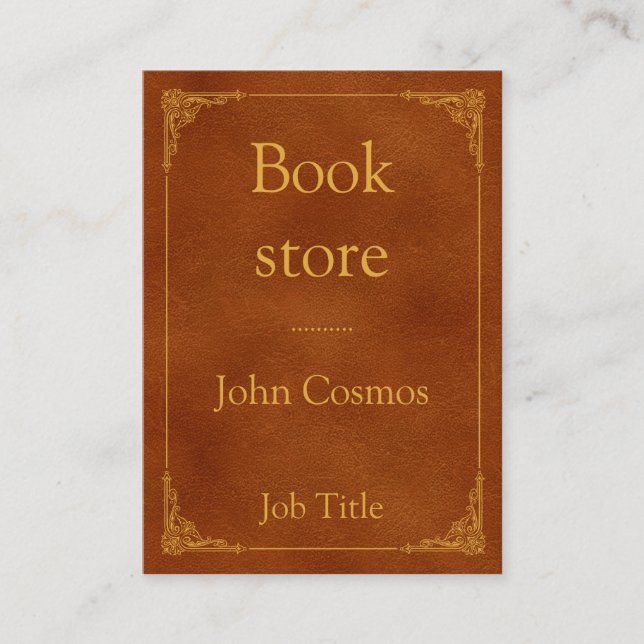 Ancient Book Business Card (Front)