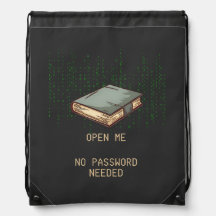 Ancient Book With Binary Code Quote for Tech Geek