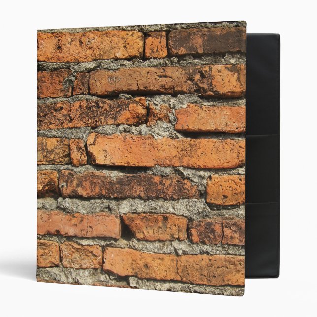 Ancient Brick Wall 3 Ring Binder (Front/Inside)