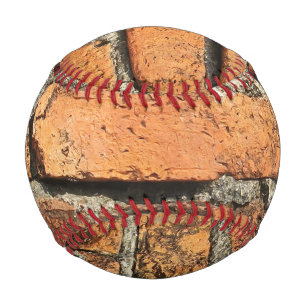 Ancient Brick Wall Baseball
