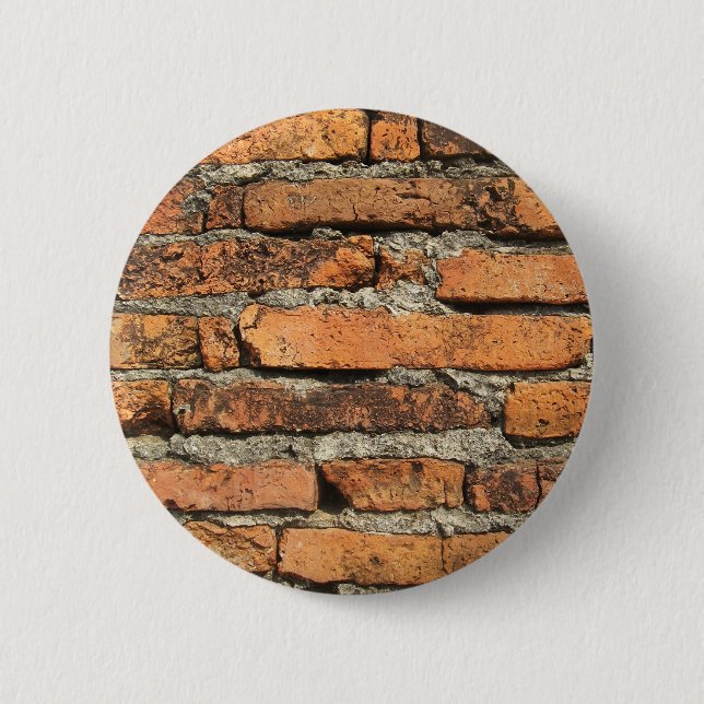 Ancient Brick Wall Pinback Button (Front)