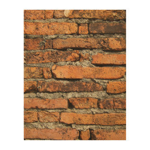 Ancient Brick Wall Wood Wall Decor