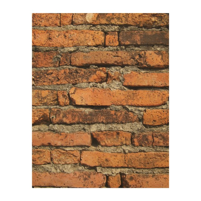 Ancient Brick Wall Wood Wall Decor (Front)