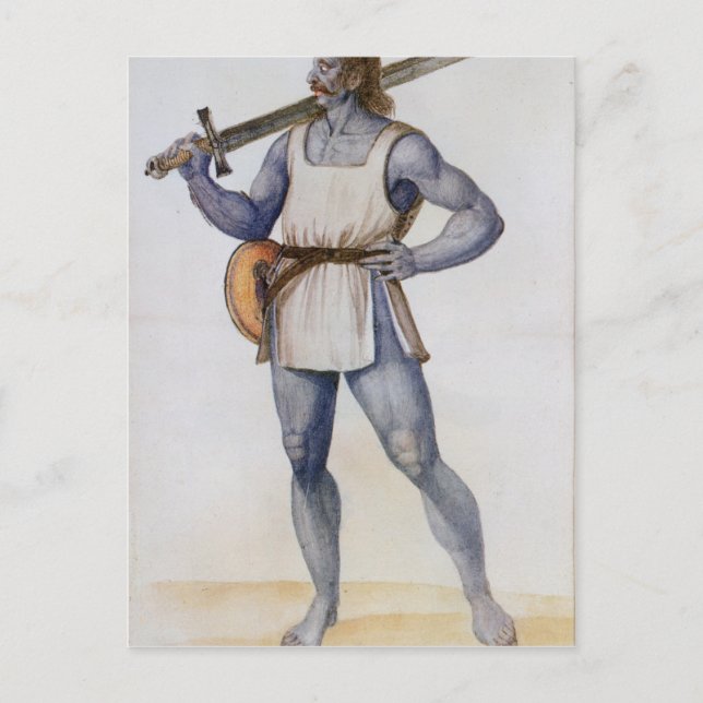 Ancient British Man Postcard (Front)