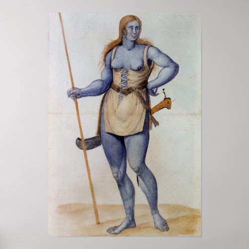 Ancient British Woman Poster