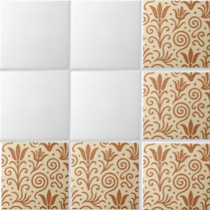 Ancient  Bronze Age Aegean Minoan Inspired Pattern Ceramic Tile