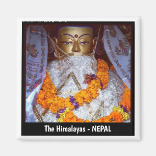 Ancient Buddha, Swayambunath, Kathmandu - Nepal Magnet