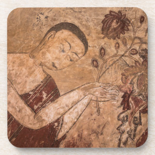 Ancient Buddhist Painting Coaster