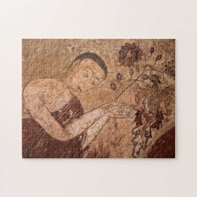 Ancient Buddhist Painting Jigsaw Puzzle (Horizontal)
