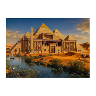 Ancient Castle from the Scorching Sands Acrylic Print