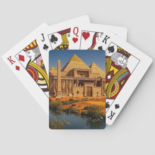Ancient Castle from the Scorching Sands Poker Cards