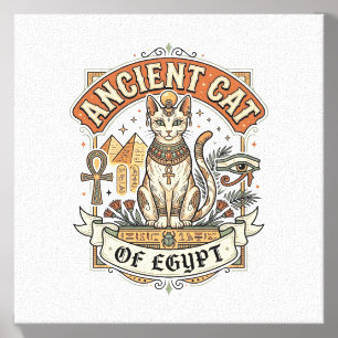 Ancient Cat Of Egypt Cat Ancient Egypt Vintage Vec Canvas Photo Tile